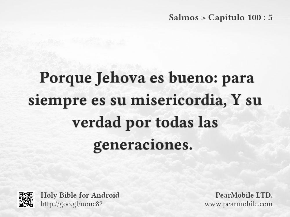 Salmos, Capítulo 100:5